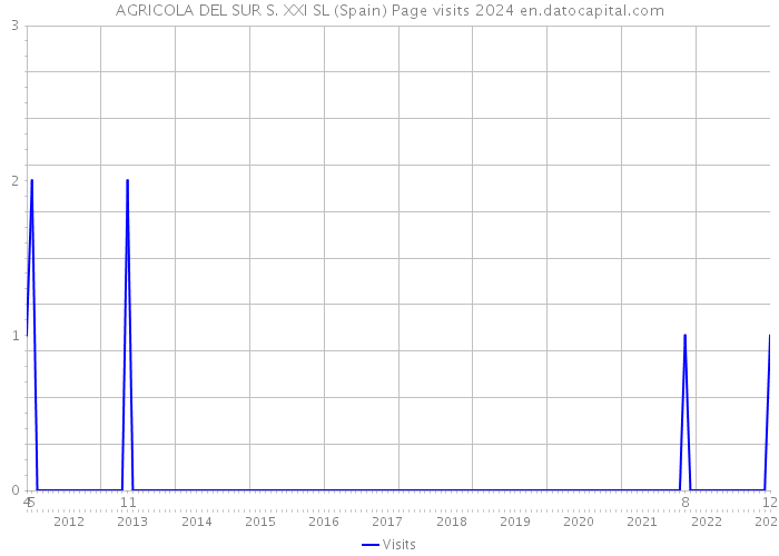 AGRICOLA DEL SUR S. XXI SL (Spain) Page visits 2024 