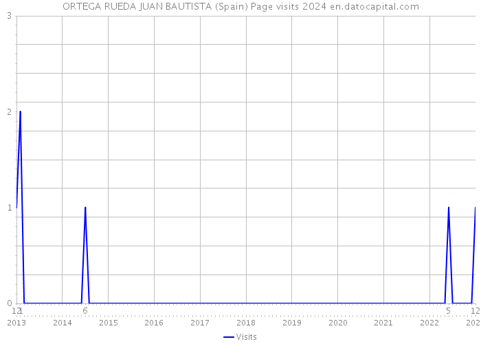 ORTEGA RUEDA JUAN BAUTISTA (Spain) Page visits 2024 