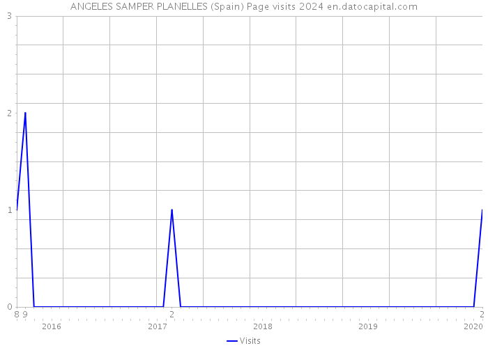 ANGELES SAMPER PLANELLES (Spain) Page visits 2024 