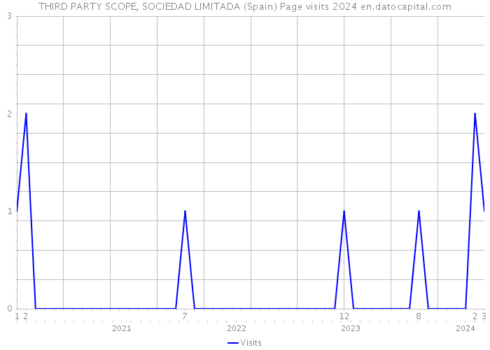 THIRD PARTY SCOPE, SOCIEDAD LIMITADA (Spain) Page visits 2024 