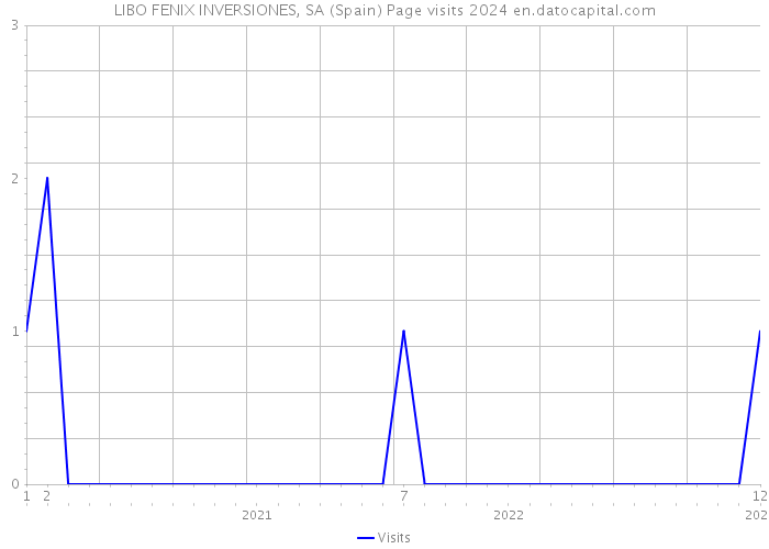 LIBO FENIX INVERSIONES, SA (Spain) Page visits 2024 