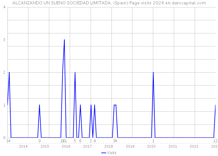 ALCANZANDO UN SUENO SOCIEDAD LIMITADA. (Spain) Page visits 2024 