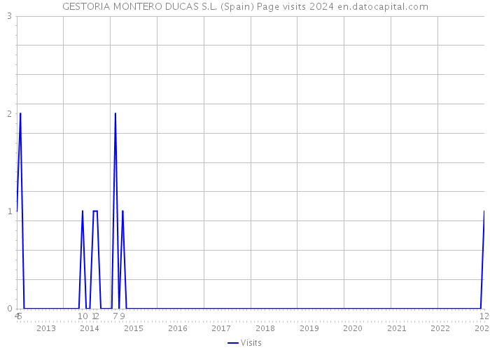 GESTORIA MONTERO DUCAS S.L. (Spain) Page visits 2024 