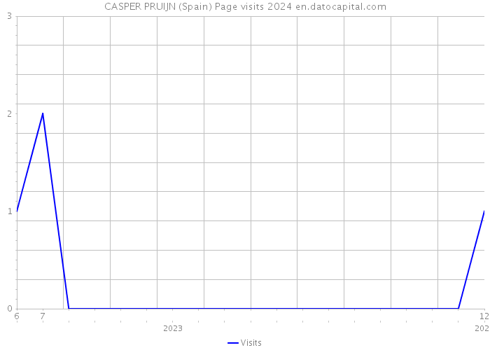 CASPER PRUIJN (Spain) Page visits 2024 