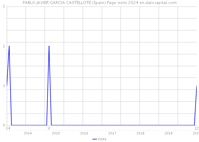 PABLO JAVIER GARCIA CASTELLOTE (Spain) Page visits 2024 