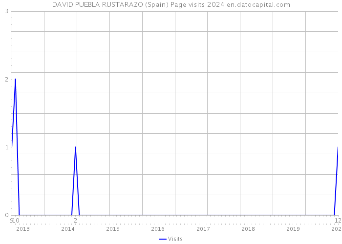 DAVID PUEBLA RUSTARAZO (Spain) Page visits 2024 