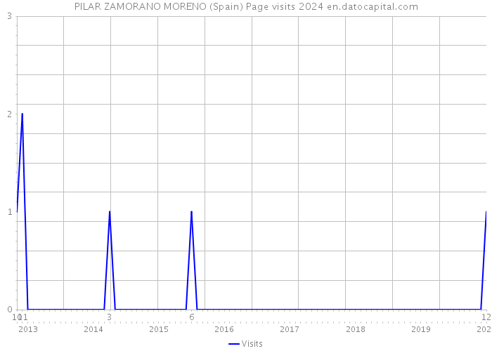PILAR ZAMORANO MORENO (Spain) Page visits 2024 