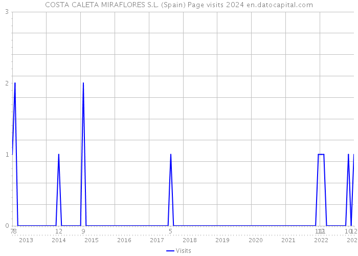 COSTA CALETA MIRAFLORES S.L. (Spain) Page visits 2024 