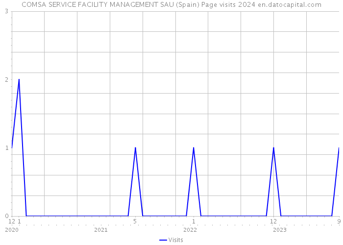 COMSA SERVICE FACILITY MANAGEMENT SAU (Spain) Page visits 2024 