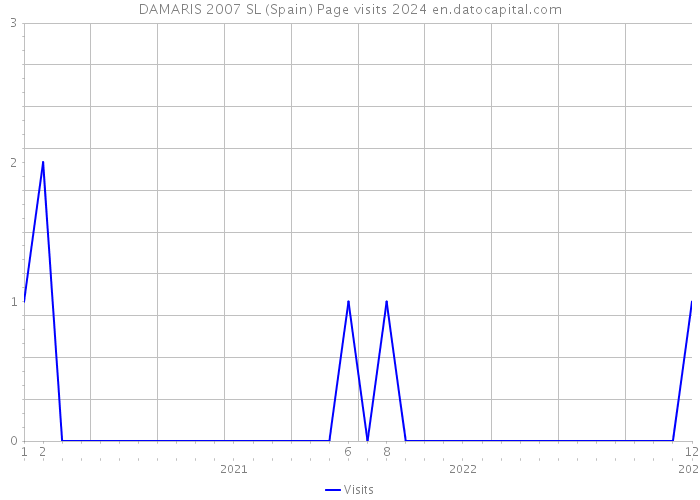 DAMARIS 2007 SL (Spain) Page visits 2024 