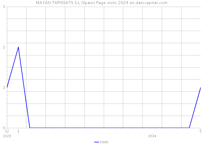 MAYAN TAPISSATS S.L (Spain) Page visits 2024 