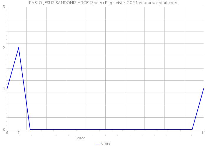 PABLO JESUS SANDONIS ARCE (Spain) Page visits 2024 