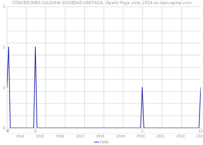 CONCESIONES GALDANA SOCIEDAD LIMITADA. (Spain) Page visits 2024 