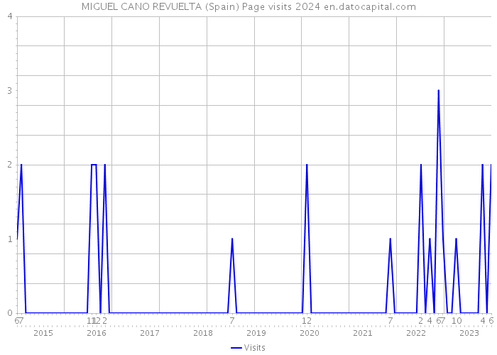 MIGUEL CANO REVUELTA (Spain) Page visits 2024 