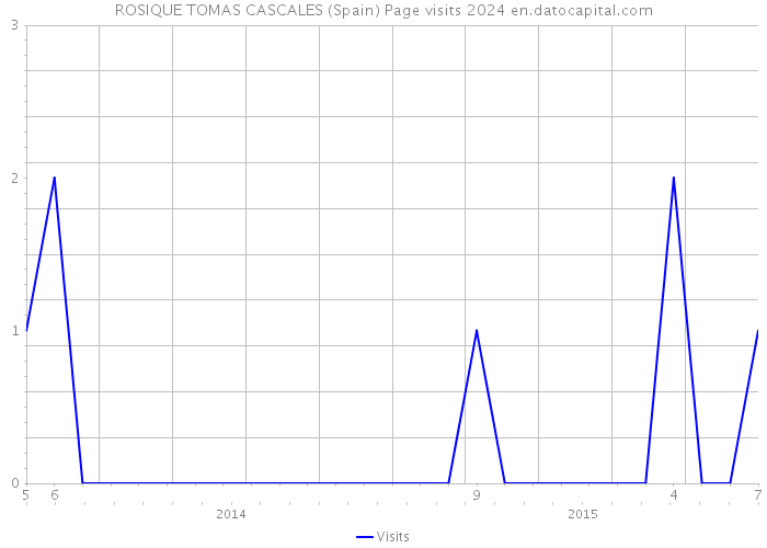 ROSIQUE TOMAS CASCALES (Spain) Page visits 2024 