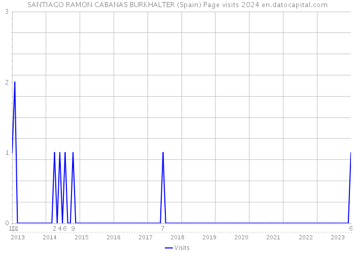 SANTIAGO RAMON CABANAS BURKHALTER (Spain) Page visits 2024 
