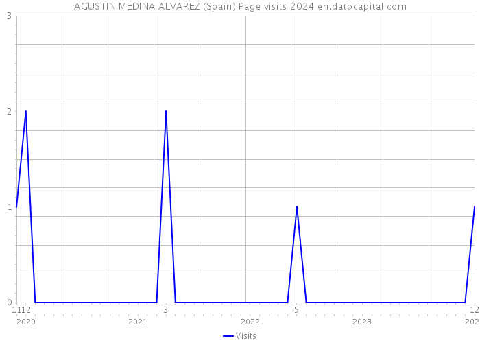 AGUSTIN MEDINA ALVAREZ (Spain) Page visits 2024 