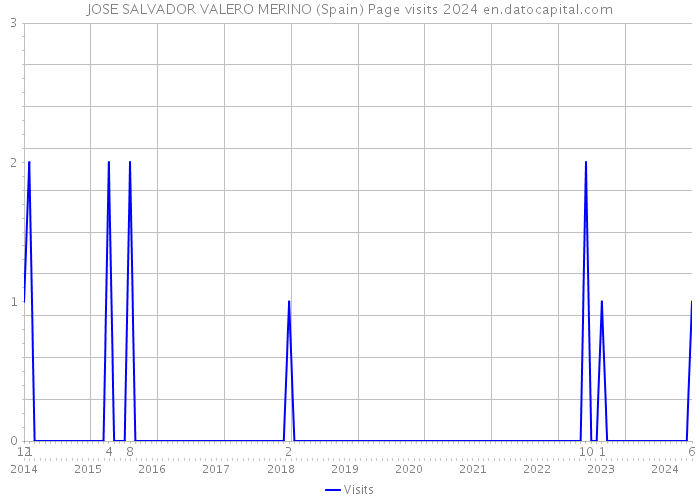 JOSE SALVADOR VALERO MERINO (Spain) Page visits 2024 
