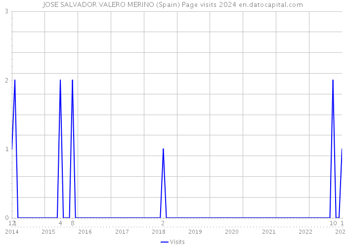 JOSE SALVADOR VALERO MERINO (Spain) Page visits 2024 