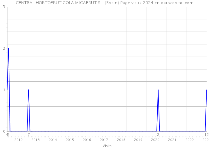 CENTRAL HORTOFRUTICOLA MICAFRUT S L (Spain) Page visits 2024 