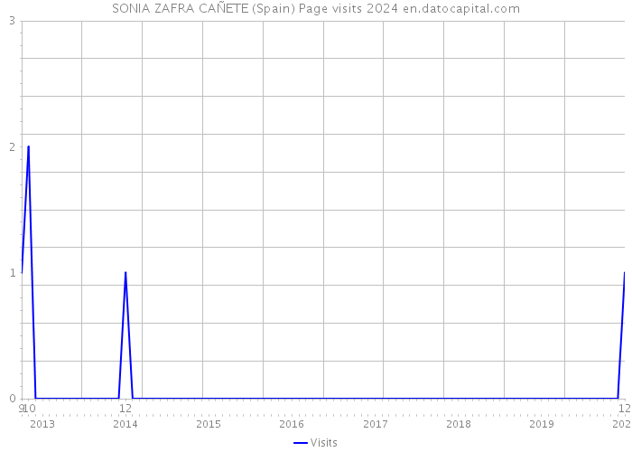 SONIA ZAFRA CAÑETE (Spain) Page visits 2024 