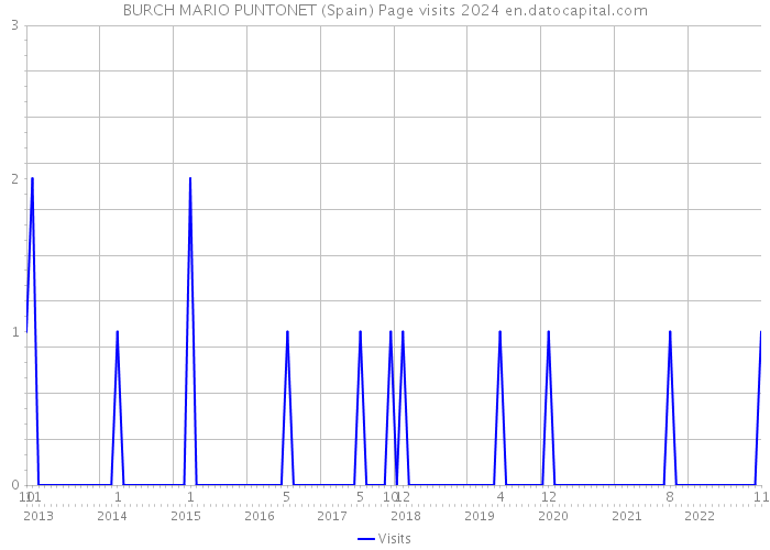 BURCH MARIO PUNTONET (Spain) Page visits 2024 