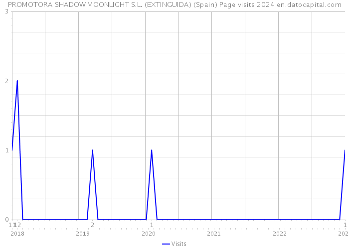 PROMOTORA SHADOW MOONLIGHT S.L. (EXTINGUIDA) (Spain) Page visits 2024 