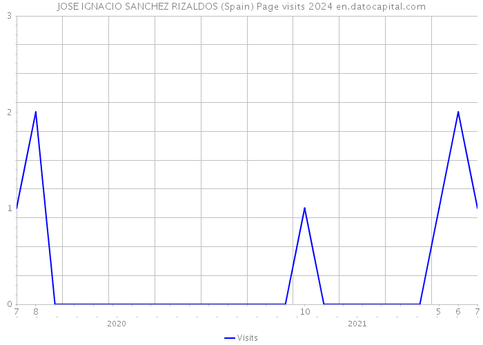 JOSE IGNACIO SANCHEZ RIZALDOS (Spain) Page visits 2024 