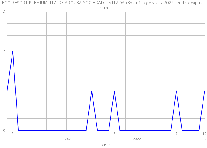ECO RESORT PREMIUM ILLA DE AROUSA SOCIEDAD LIMITADA (Spain) Page visits 2024 