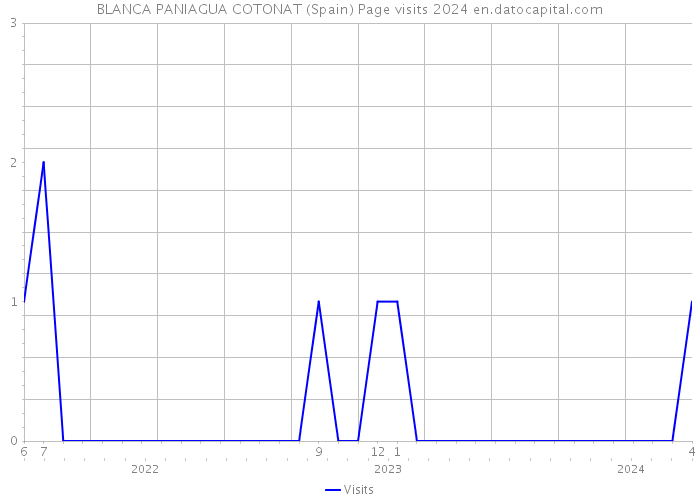 BLANCA PANIAGUA COTONAT (Spain) Page visits 2024 
