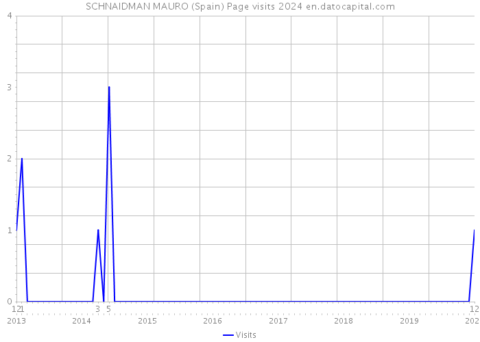SCHNAIDMAN MAURO (Spain) Page visits 2024 
