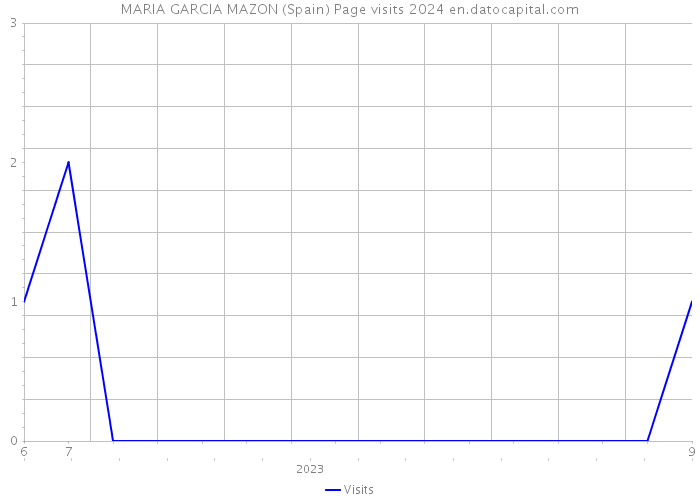 MARIA GARCIA MAZON (Spain) Page visits 2024 