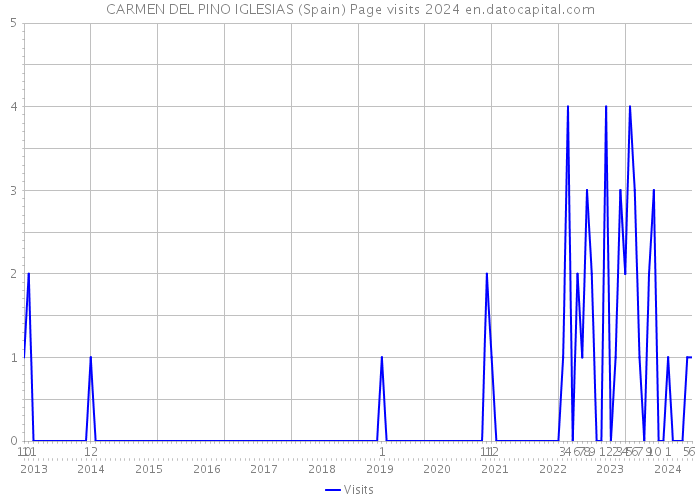 CARMEN DEL PINO IGLESIAS (Spain) Page visits 2024 