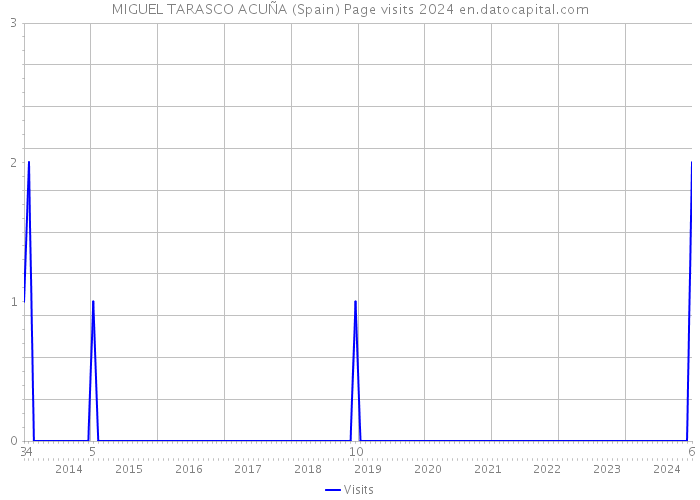 MIGUEL TARASCO ACUÑA (Spain) Page visits 2024 