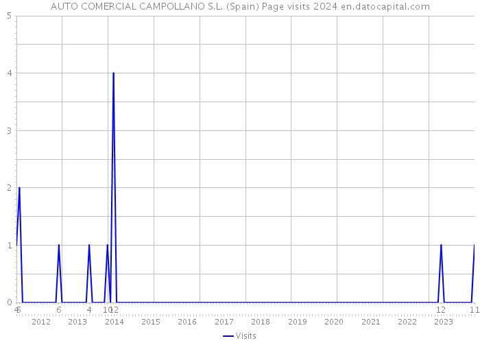 AUTO COMERCIAL CAMPOLLANO S.L. (Spain) Page visits 2024 