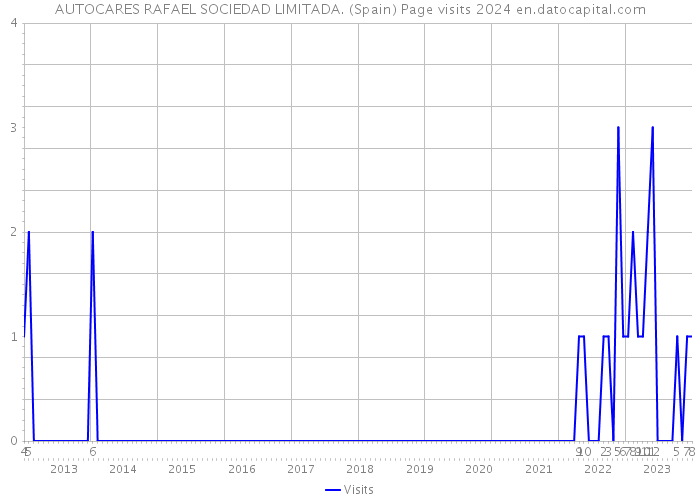 AUTOCARES RAFAEL SOCIEDAD LIMITADA. (Spain) Page visits 2024 