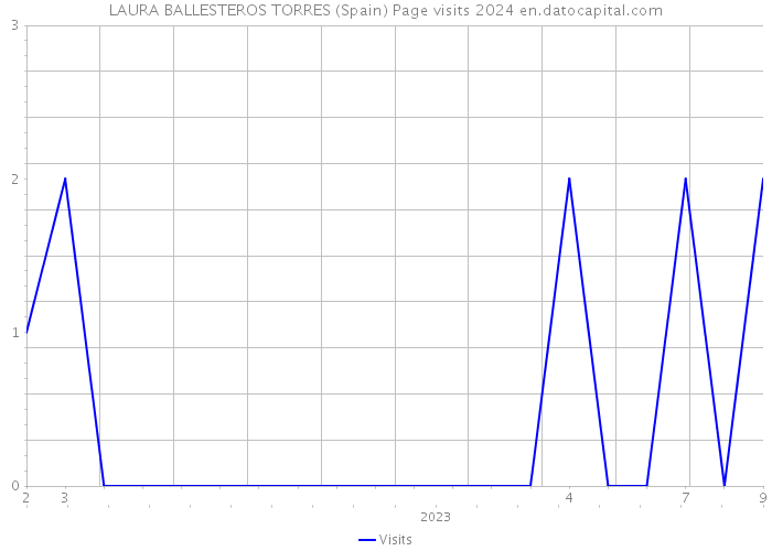 LAURA BALLESTEROS TORRES (Spain) Page visits 2024 