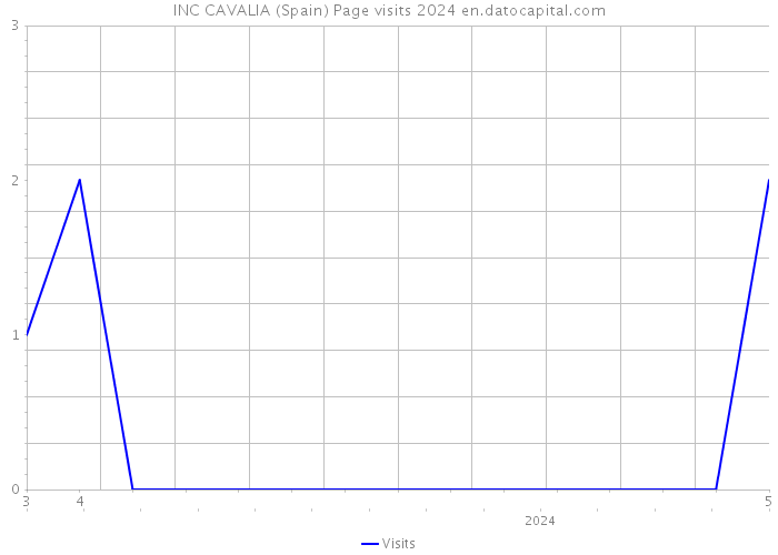 INC CAVALIA (Spain) Page visits 2024 