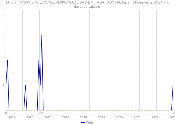 LUIS Y NACHO SOCIEDAD DE RESPONSABILIDAD LIMITADA LABORAL (Spain) Page visits 2024 