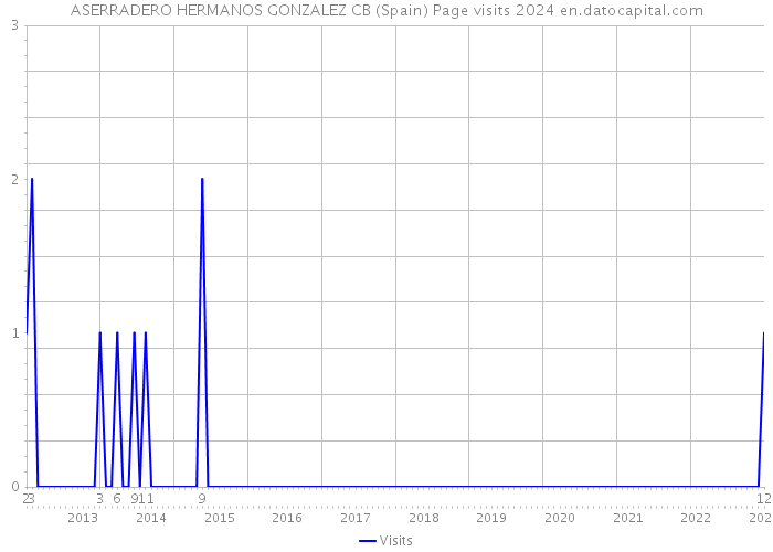 ASERRADERO HERMANOS GONZALEZ CB (Spain) Page visits 2024 