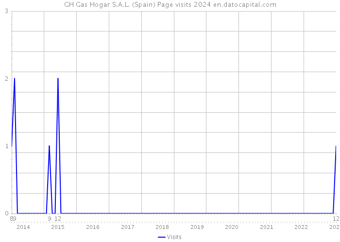GH Gas Hogar S.A.L. (Spain) Page visits 2024 