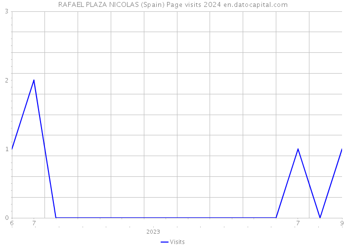 RAFAEL PLAZA NICOLAS (Spain) Page visits 2024 