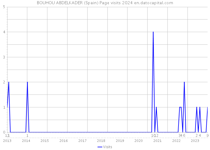 BOUHOU ABDELKADER (Spain) Page visits 2024 
