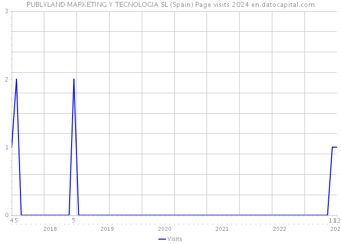 PUBLYLAND MARKETING Y TECNOLOGIA SL (Spain) Page visits 2024 