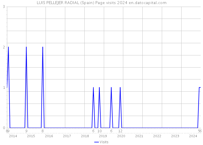 LUIS PELLEJER RADIAL (Spain) Page visits 2024 
