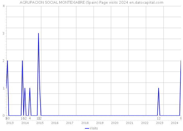 AGRUPACION SOCIAL MONTEXIABRE (Spain) Page visits 2024 