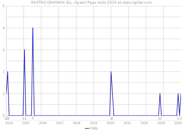 RASTRO GRANADA SLL. (Spain) Page visits 2024 