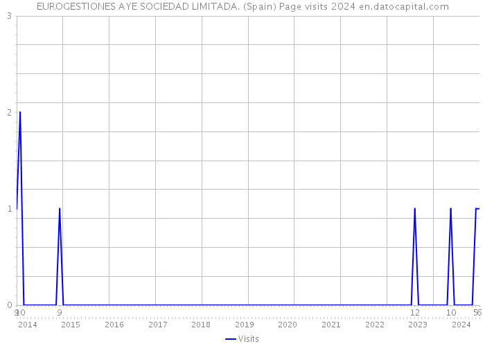 EUROGESTIONES AYE SOCIEDAD LIMITADA. (Spain) Page visits 2024 