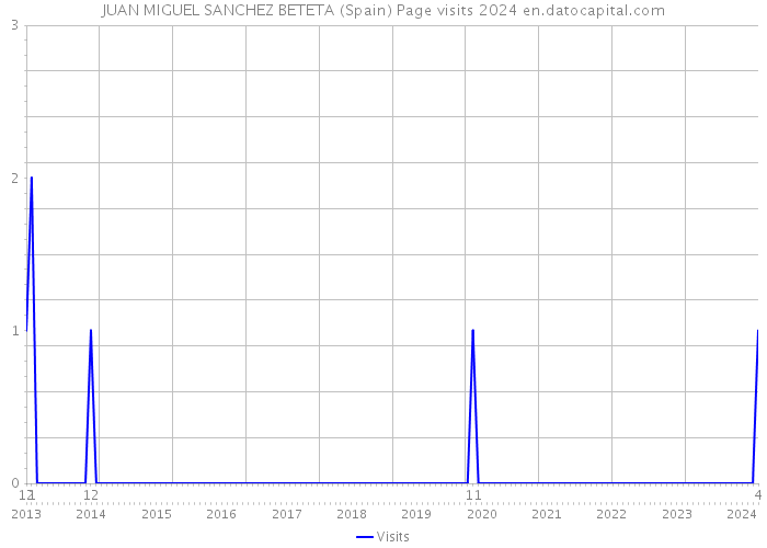 JUAN MIGUEL SANCHEZ BETETA (Spain) Page visits 2024 