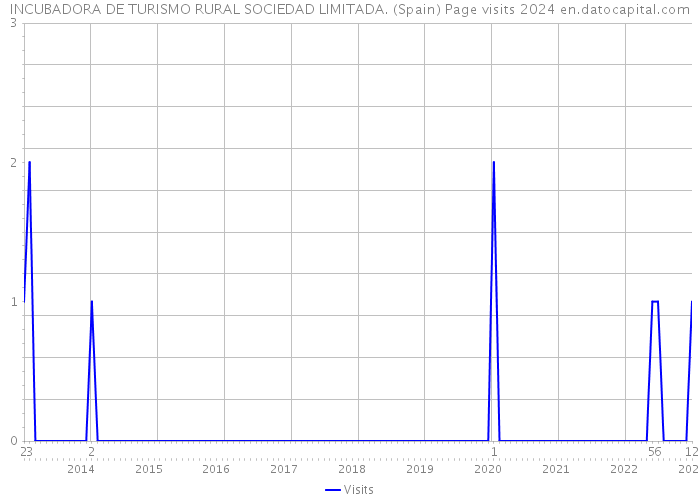 INCUBADORA DE TURISMO RURAL SOCIEDAD LIMITADA. (Spain) Page visits 2024 